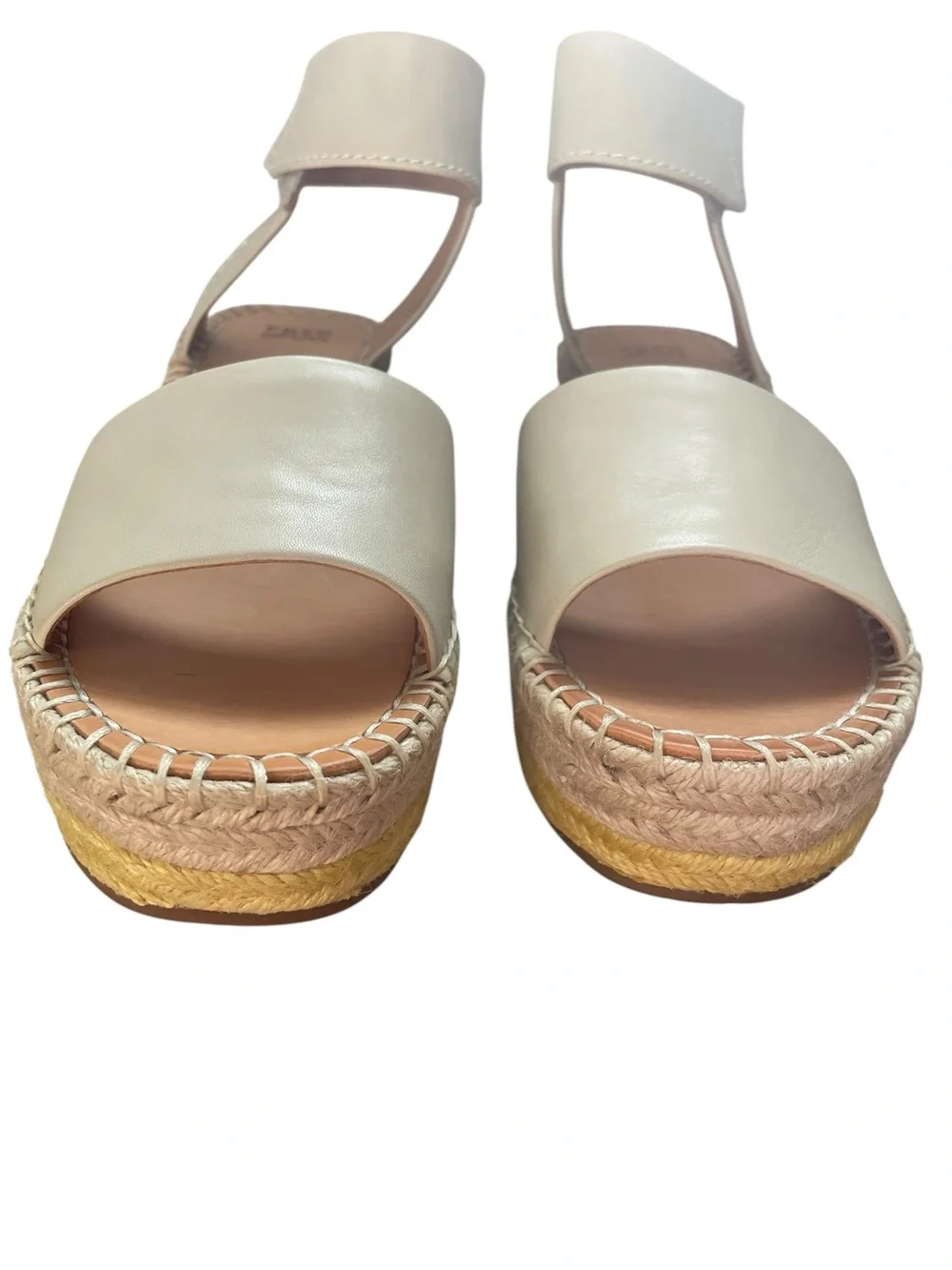 Frye & Co Amber Espadrilles Wedge Sandals Women's Sz 8 Comfort Shoes Raffia NEW